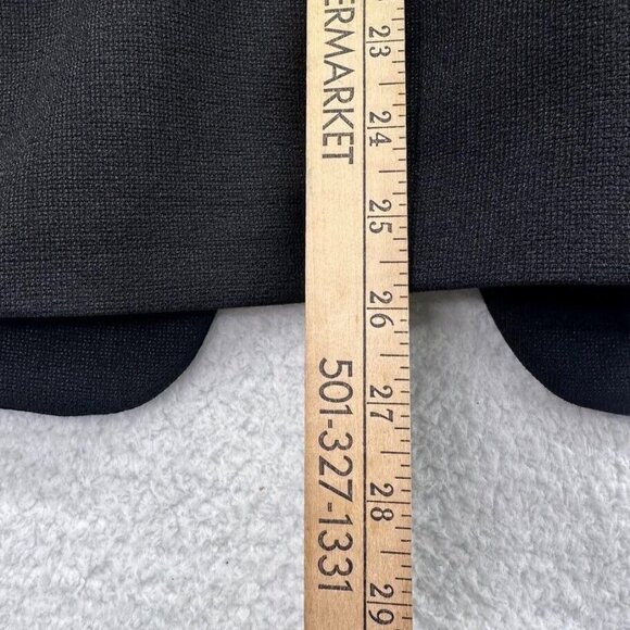 Chicos Blazer Womens Medium Black One Button Lined Jacket Career Long Sleeve - Picture 10 of 10